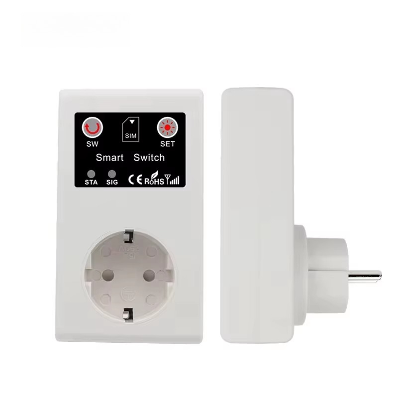 Smart Home Automation - 16A EU GSM-Steckdose 3000W Intelligenter Relaisschalter