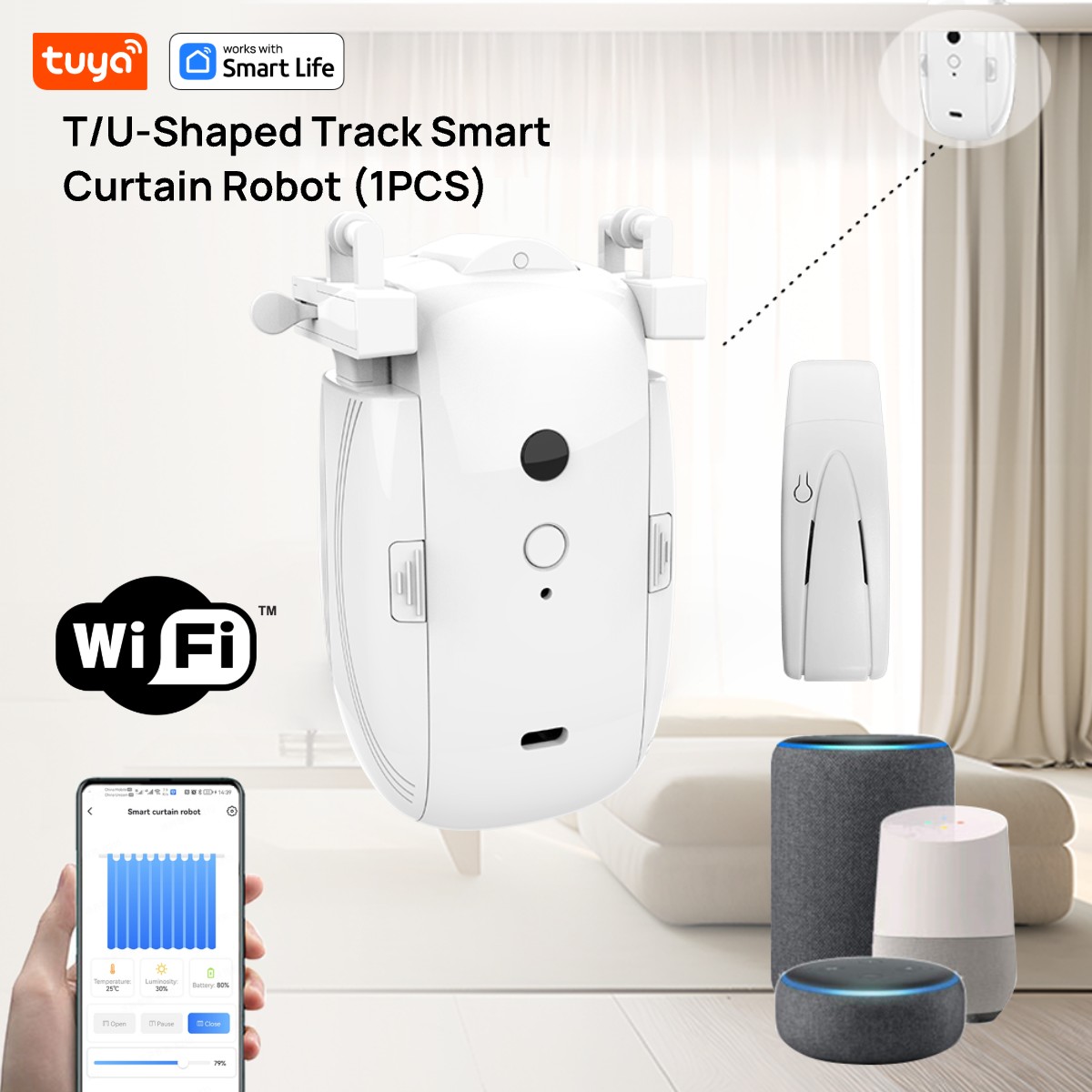 Smart Home Hub - Tuya Smart Wifi Vorhang Roboter (1