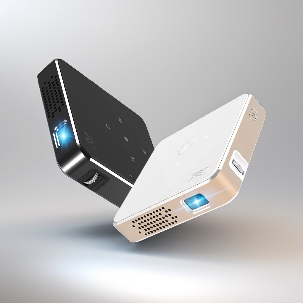 Smart Home Youtube - Nativer intelligenter Android-Projektor mit integriertem Lautsprecherbildschirm,