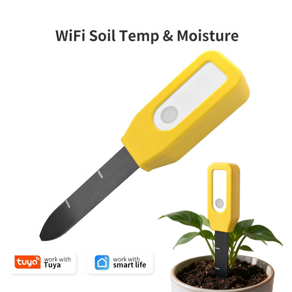 Home Automation Kit - YFK Tuya WiFi Bodentemperatur- und Feuchtigkeitssensor