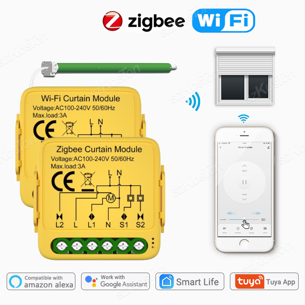 Home Automation Kit - Tuya ZigBee Wifi Smart Vorhang Schalter