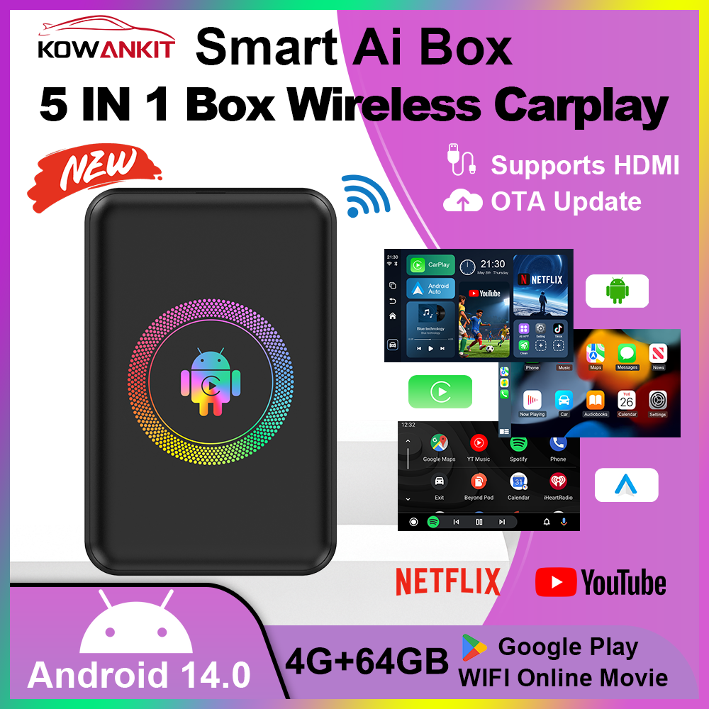 Smart Home Youtube - 2026 Kowankit 4+64G Android 14 Kabelloses