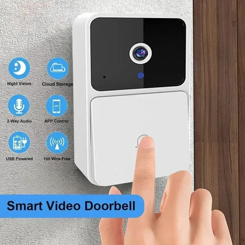 Smart Home Video Doorbell Installation - Video-Türklingel-Kamera WLAN Kabellos Zwei-Wege-Audio-Gegensprechanlage Nachtsicht Tuya