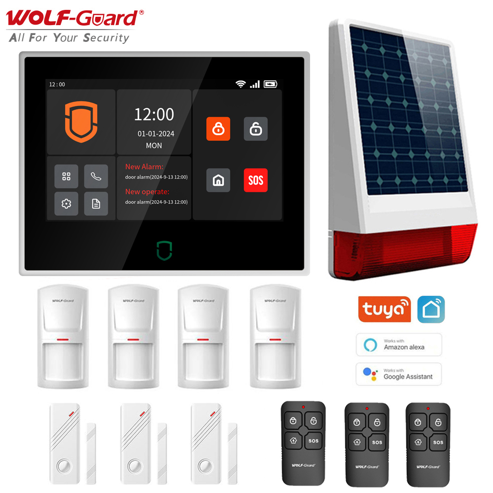 Home Automation Kit - Wolf-Guard 7-Zoll-Touchscreen WiFi 4G Tuya Smartlife