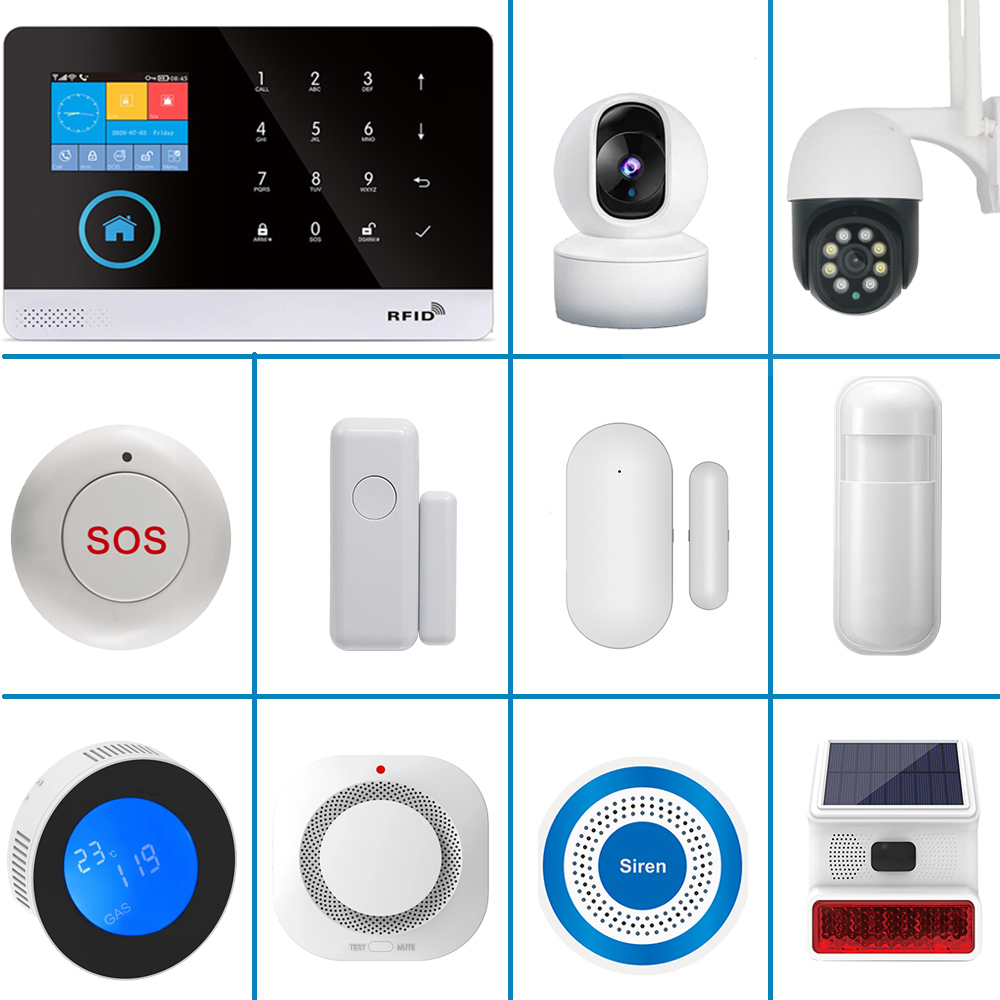 Home Automation Kit - PGST Intelligentes Alarmgerät, 433MHz Anti-Roboter-Terminal-Detektor, Intelligente