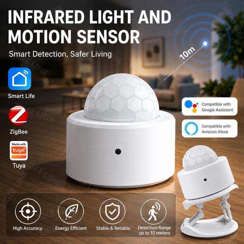 Smart Home Zigbee 3.0 - ZigBee 3.0 PIR-Bewegungssensor, kabelloser Smart-Home-Sicherheitsalarm, funktioniert