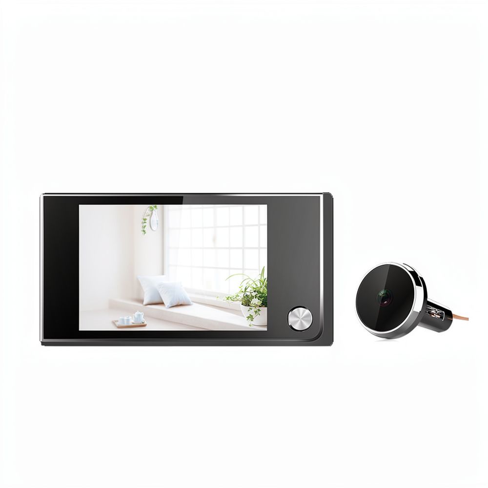 Smart Home Video Doorbell Installation - Intelligente digitale Türspionkamera mit 3,5-Zoll-HD-Display, Sicherheits-Video-Türklingel-Monitor-System