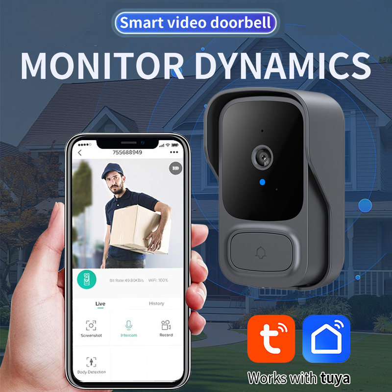 Smart Home Video Doorbell Installation - Tuay WLAN-Türklingelkamera mit Cloud-Speicher, kabellose Smart