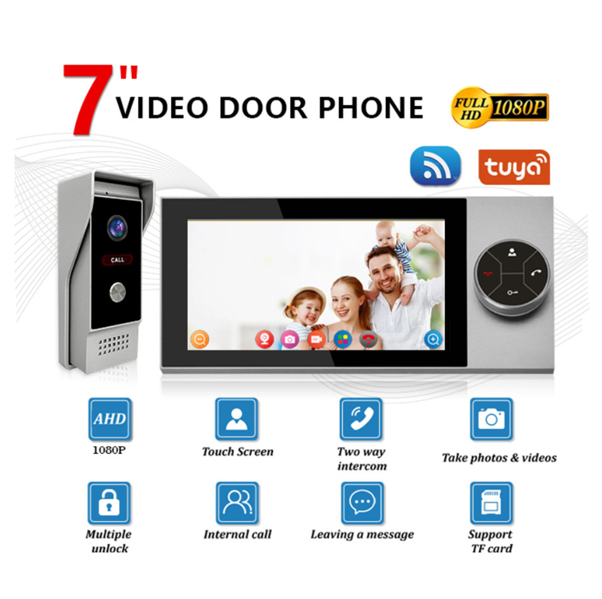 7 Zoll IPS-Bildschirm 2MP Tuya – Wifi Doorbell Camera Bewertung und Preis