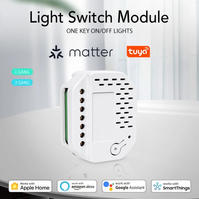 Matter Lichtschaltermodul 2-Ka – Smart Home Automation Bewertung und Preis