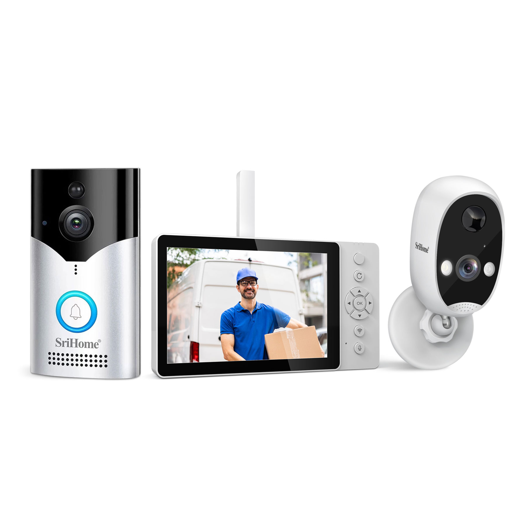 Srihome SH054+DH008 4MP 1400P  – Wifi Doorbell Camera Bewertung und Preis