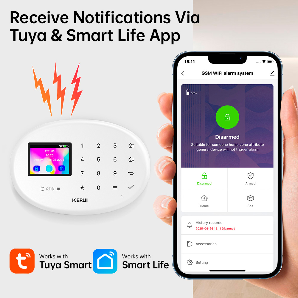KERUI Neue W20 WiFi GSM Alarm  – Home Automation Kit Bewertung und Preis